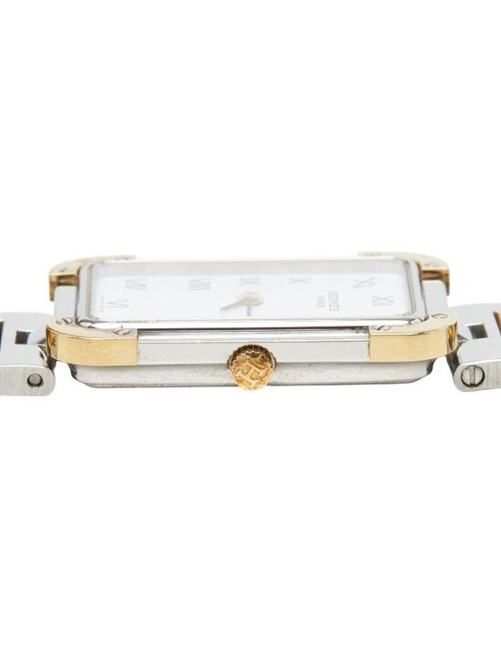 Hermes Croajour Watch White Silver Gold Stainless Steel Plated main image 7